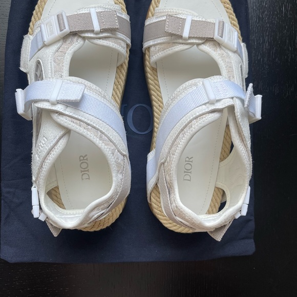 Guaranteed Authentic Dior Men’s Atlas Sandals - White - Size 43 - New - Picture 7 of 10